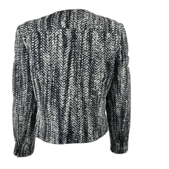 CABI Black& Gray Tweed Over the Moon Mockingbird Jacket size 4 - Picture 5 of 13